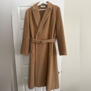 Calvin Klein Camel Wool Tan Coat Women’s 8/M